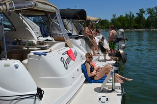 Enjoying the raft up