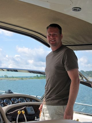 Captain Brian at the Helm